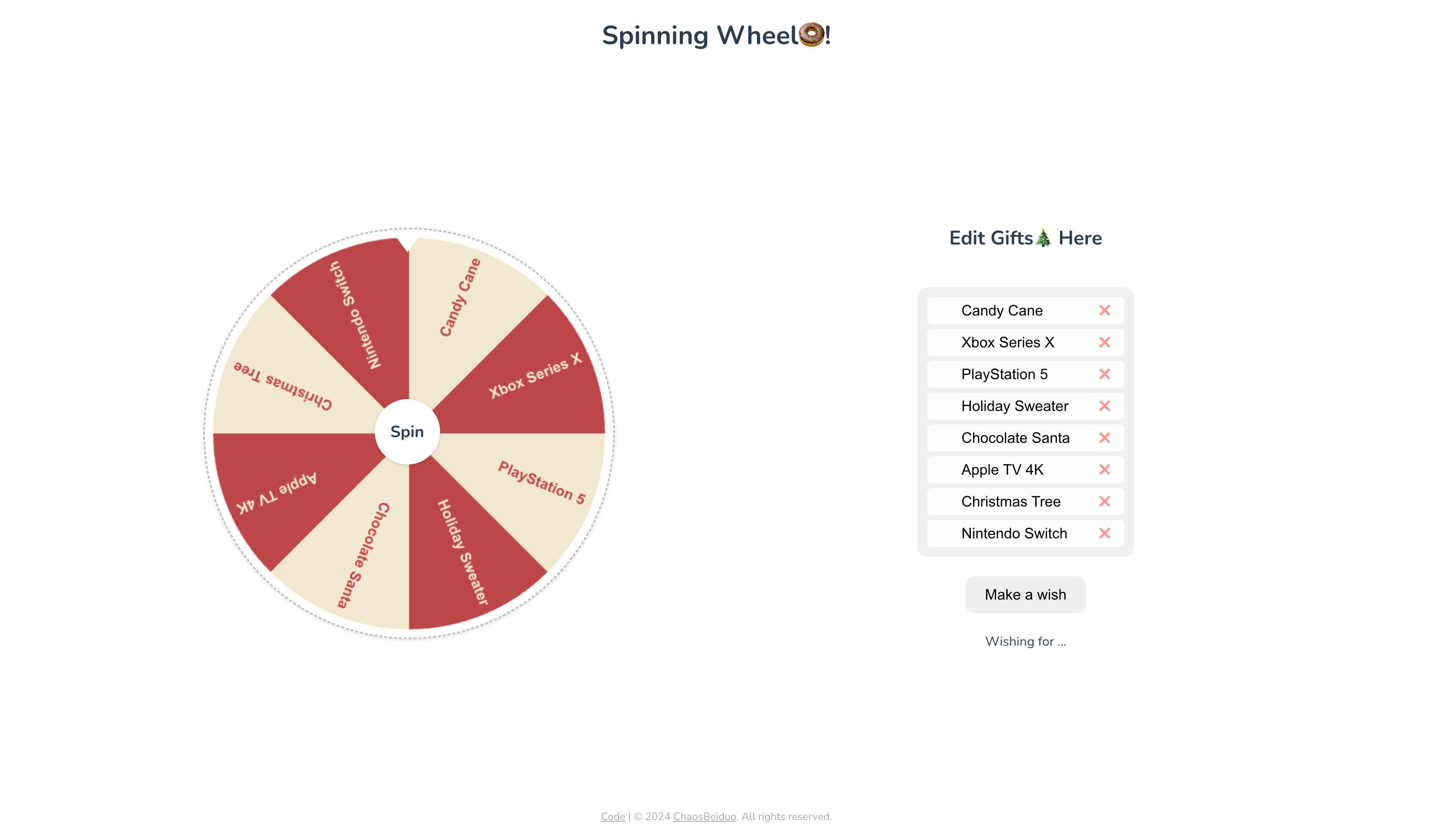 Spinning Wheel